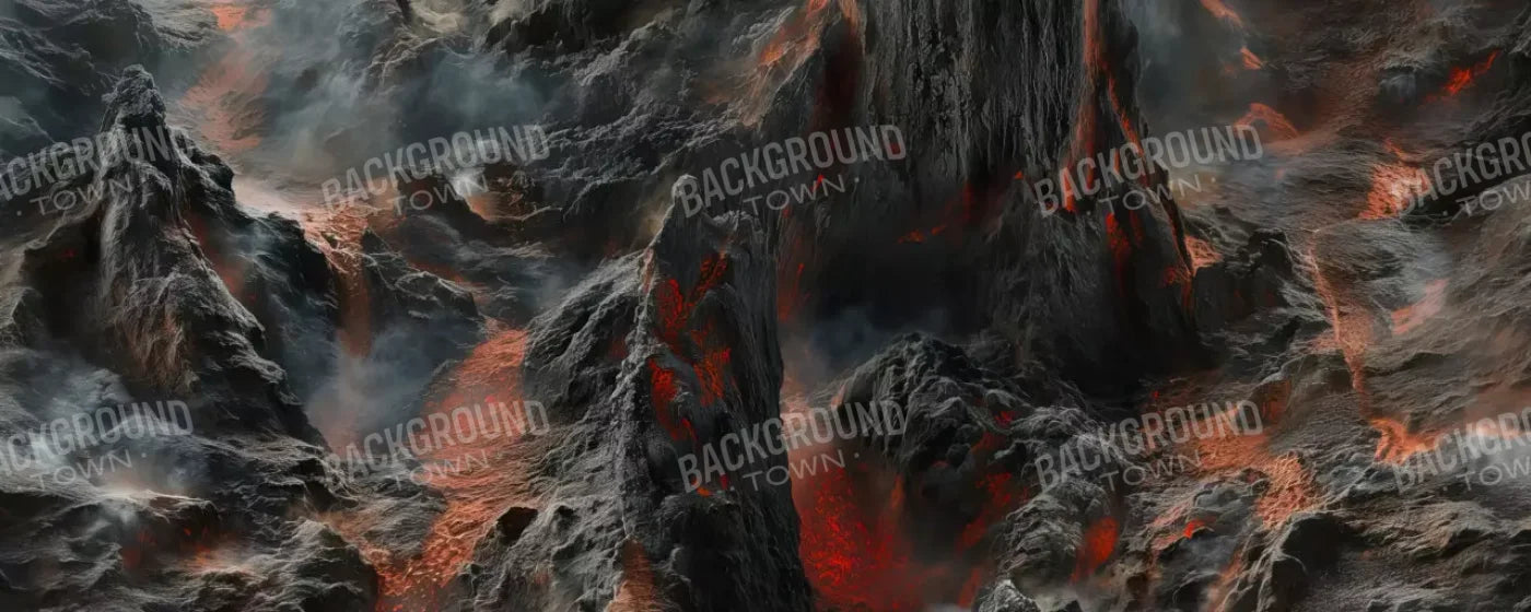 Volcanic Eruption 001 8X10 20’X8’ Ultracloth (240 X 96 Inch) Backdrop