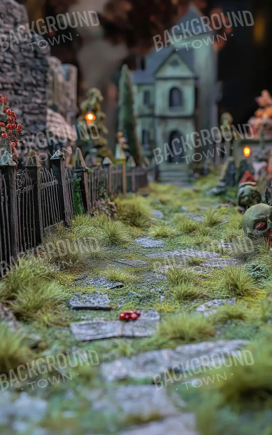 Walk Through Zombie Graveyard2 5’x8’ UltraCloth (60 x 96 inch) Backdrop