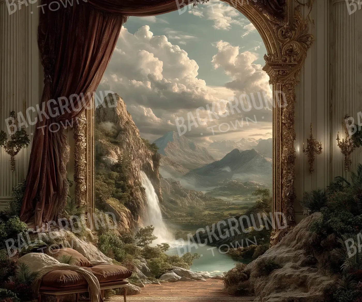 Walkway To Paradise 5’x4’2 Fleece (60 x 50 inch) Backdrop