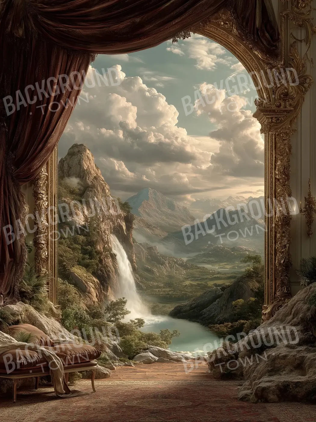 Walkway To Paradise 6’x8’ Fleece (72 x 96 inch) Backdrop