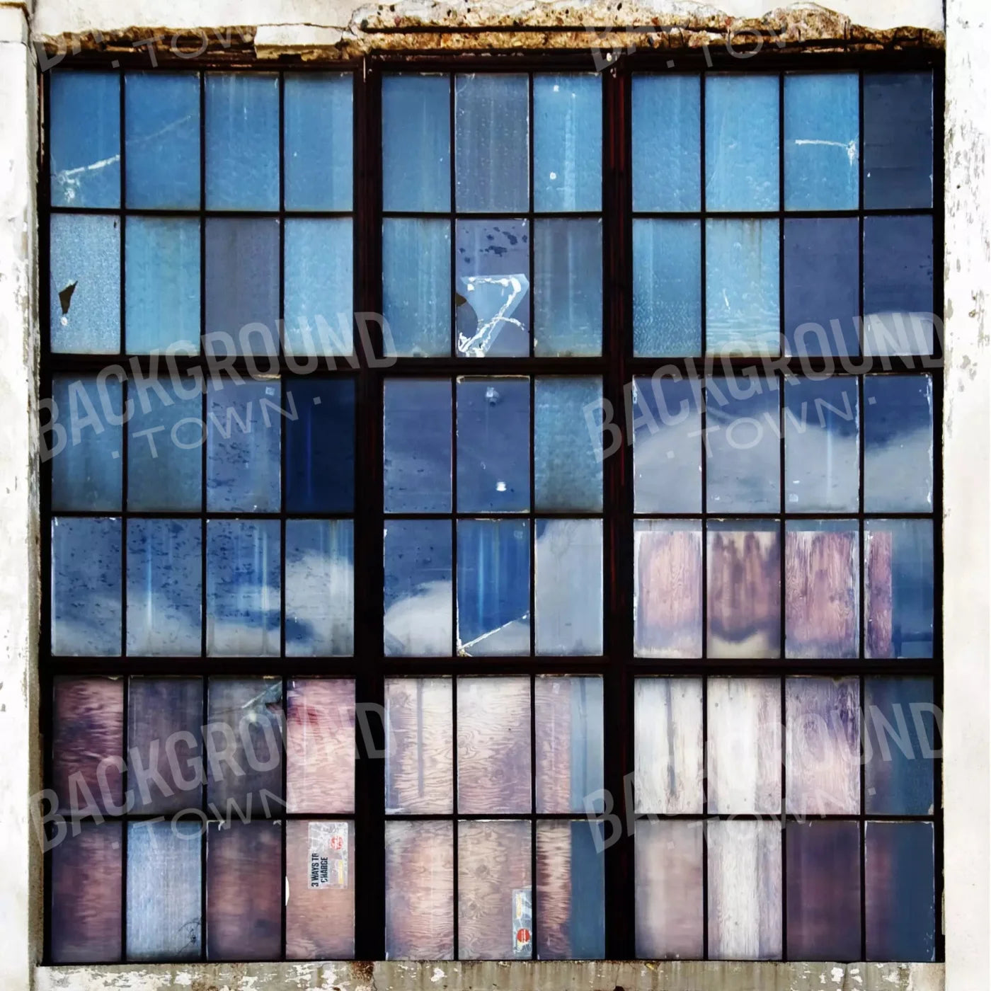 Blue Steel and Metal Backdrop for Photography