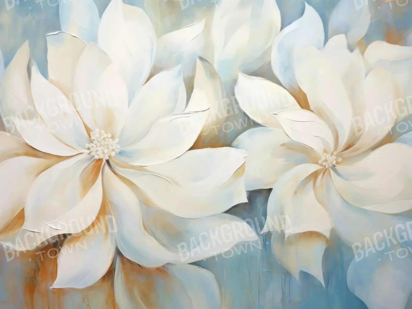 Warm And Floral 6’8X5’ Fleece (80 X 60 Inch) Backdrop