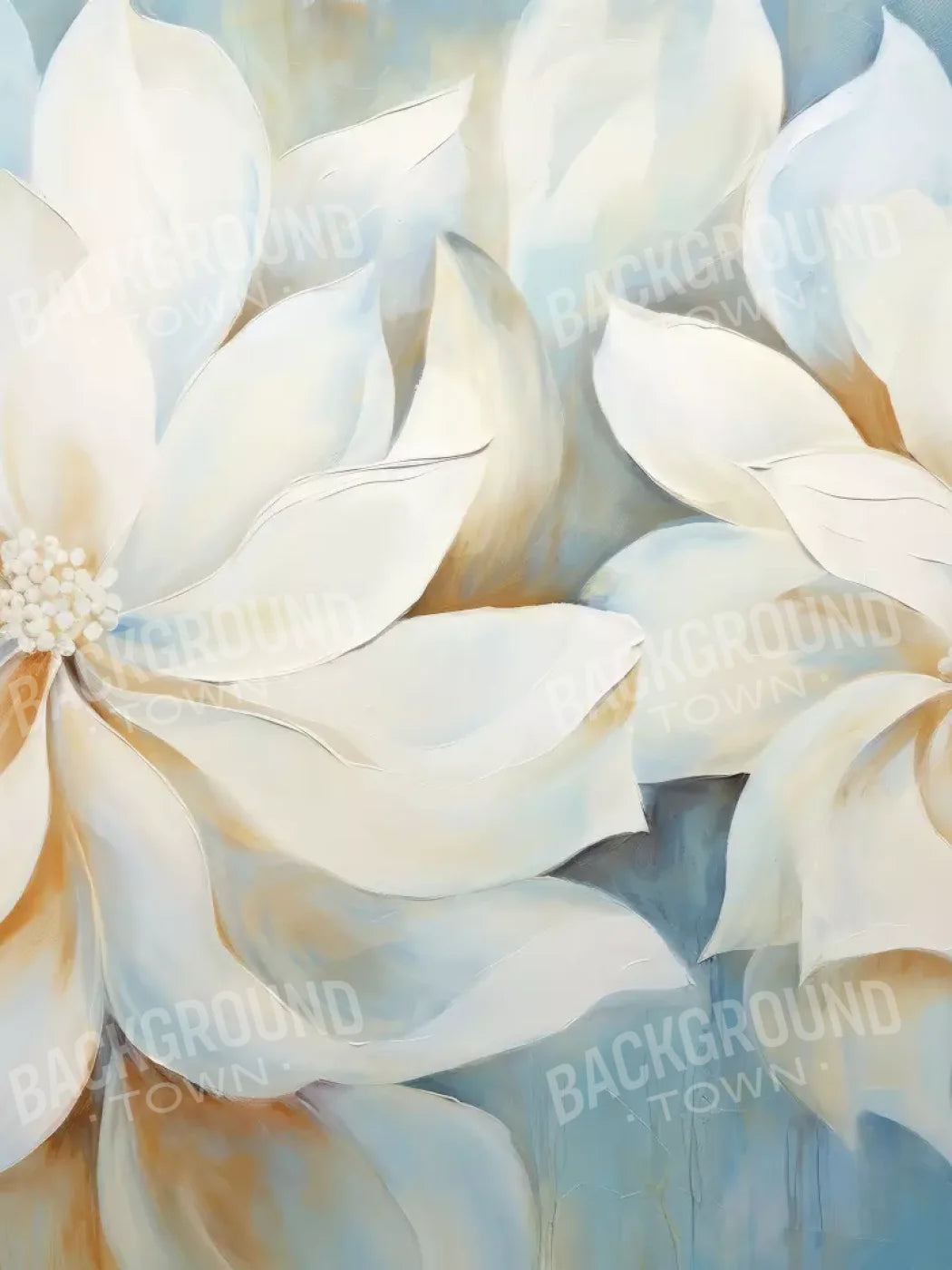 Warm And Floral 6’X8’ Fleece (72 X 96 Inch) Backdrop