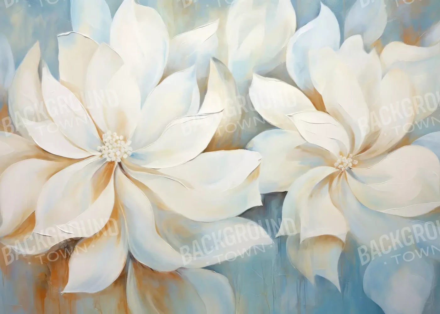 Warm And Floral 7’X5’ Ultracloth (84 X 60 Inch) Backdrop