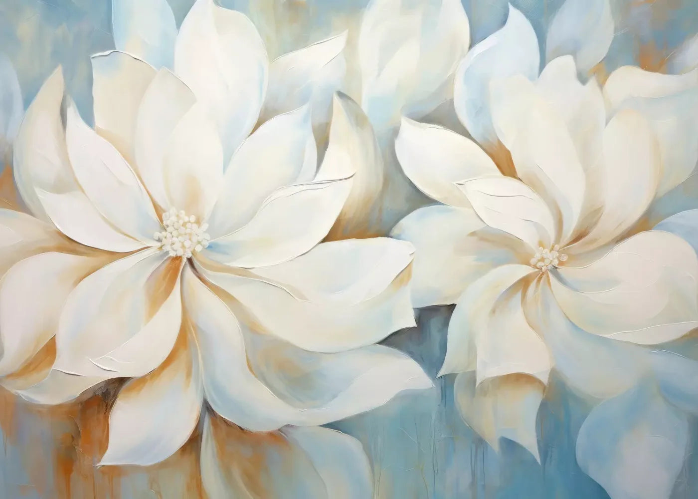 Warm And Floral 7’X5’ Ultracloth (84 X 60 Inch) Backdrop
