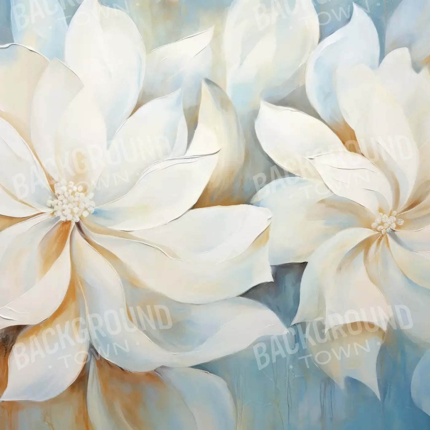 Warm And Floral 8’X8’ Fleece (96 X Inch) Backdrop