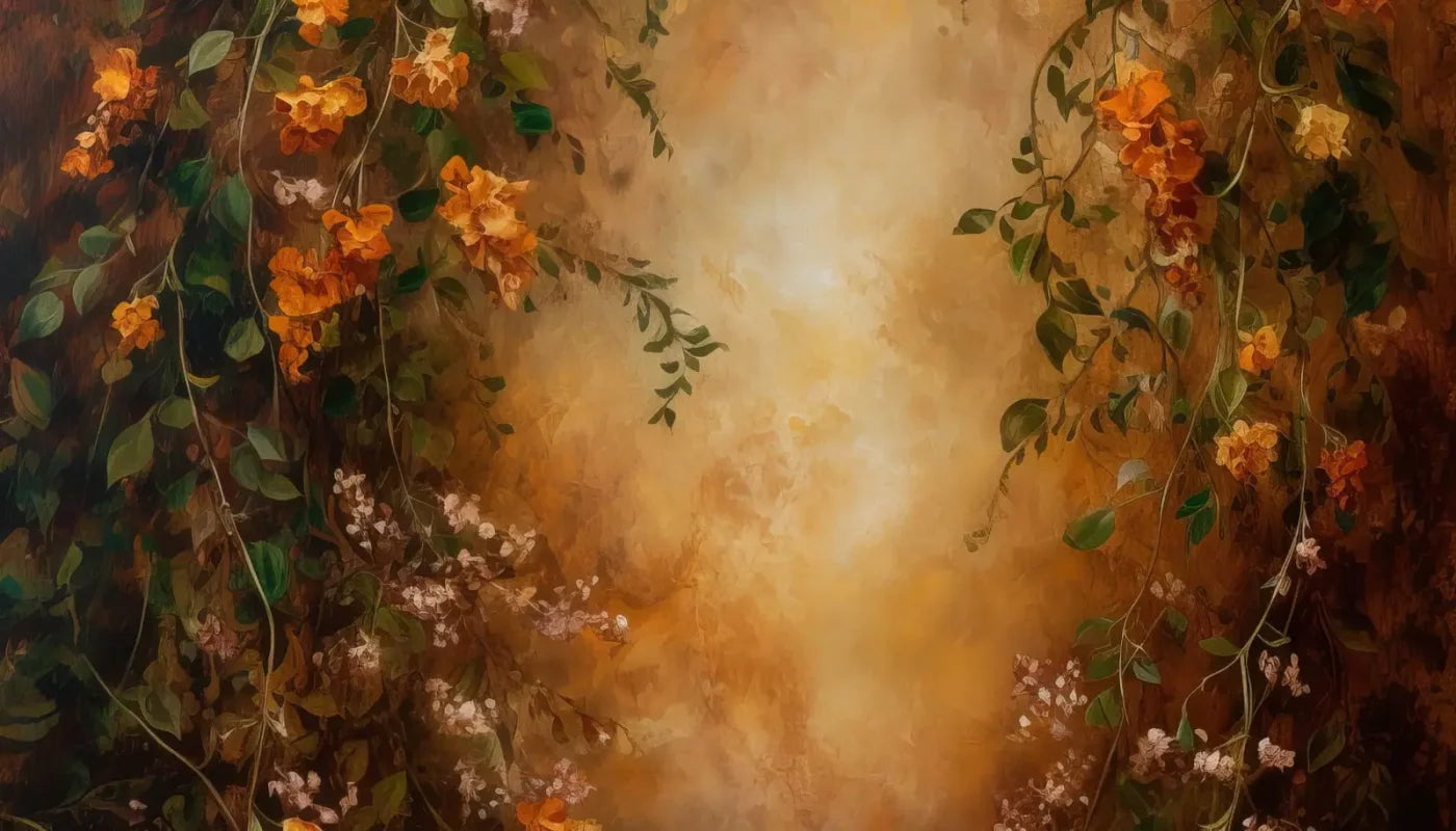 Warm Autumn Painted 14’X8’ Ultracloth (168 X 96 Inch) Backdrop