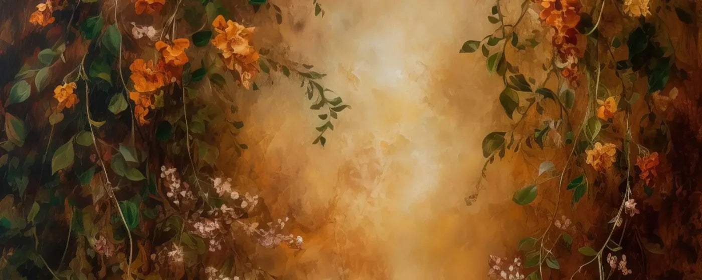 Warm Autumn Painted 20’X8’ Ultracloth (240 X 96 Inch) Backdrop