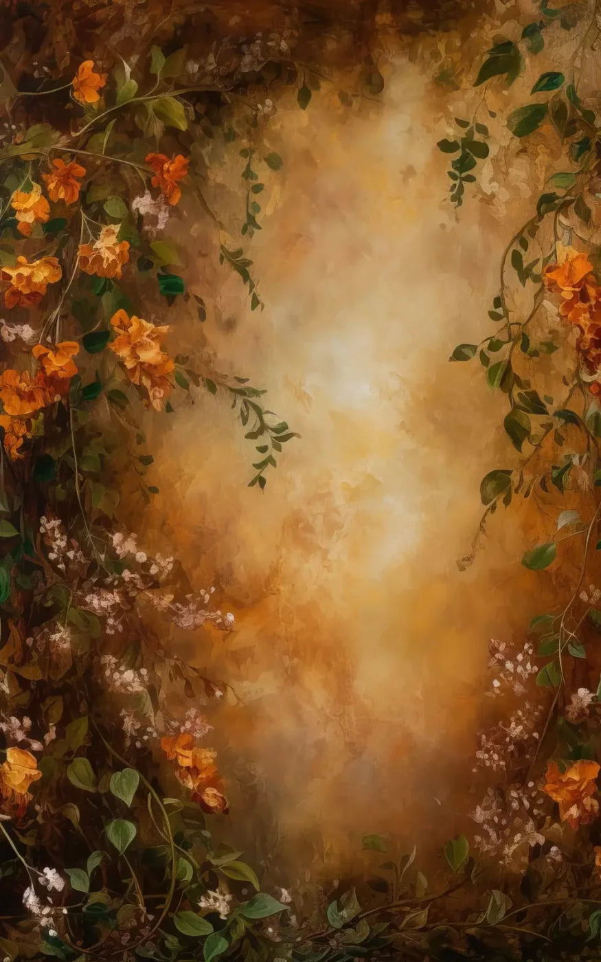 Warm Autumn Painted 5’X8’ Ultracloth (60 X 96 Inch) Backdrop