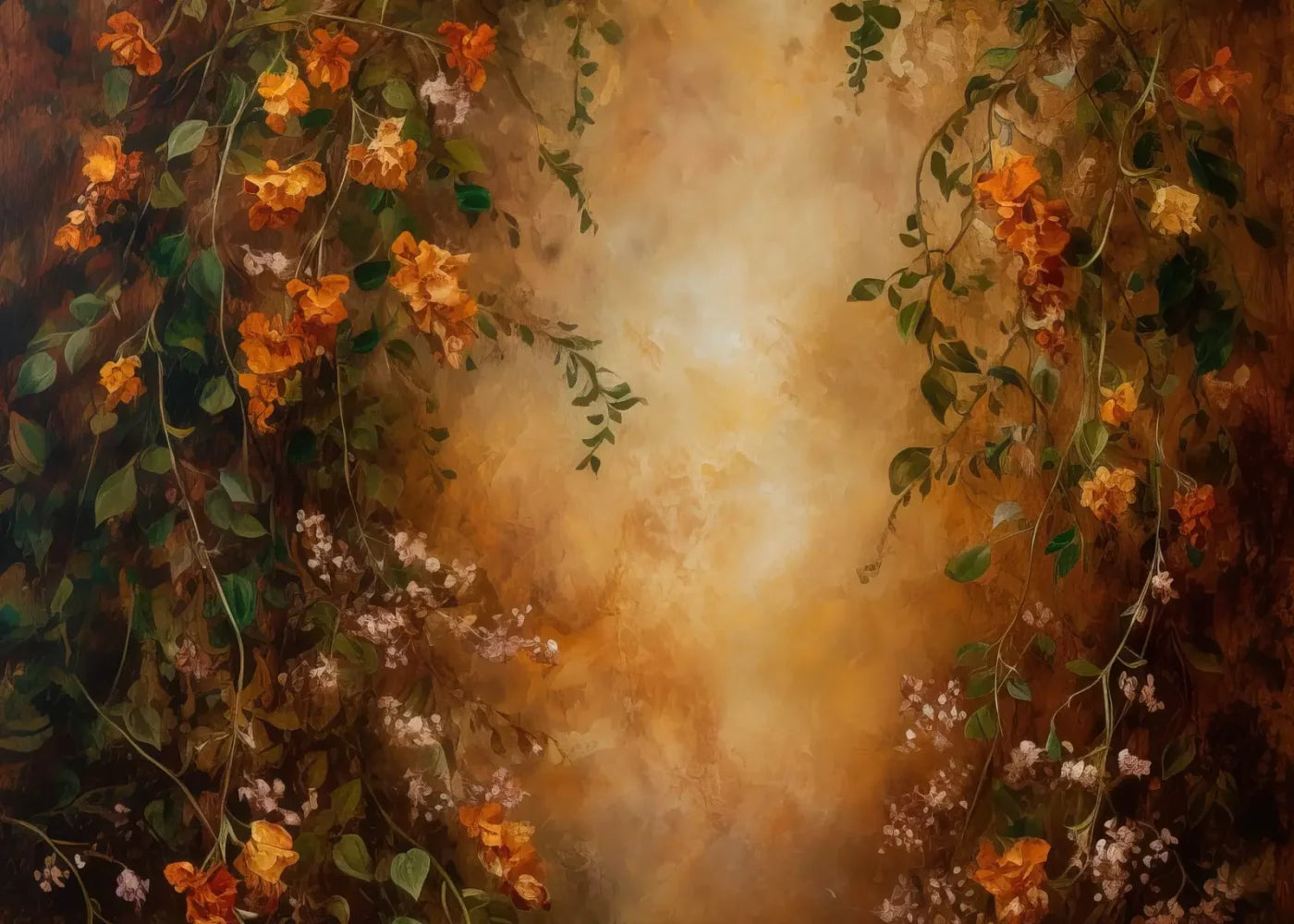 Warm Autumn Painted 7’X5’ Ultracloth (84 X 60 Inch) Backdrop