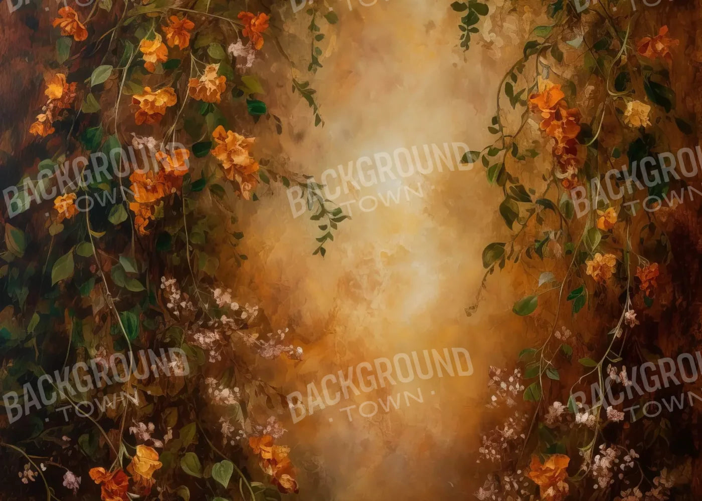 Warm Autumn Painted 7’X5’ Ultracloth (84 X 60 Inch) Backdrop