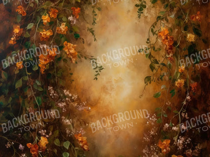 Warm Autumn Painted 8’X6’ Fleece (96 X 72 Inch) Backdrop