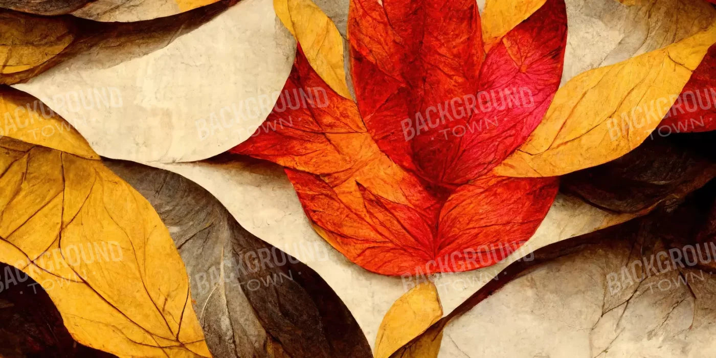 Warm Leaves 20’X10’ Ultracloth (240 X 120 Inch) Backdrop