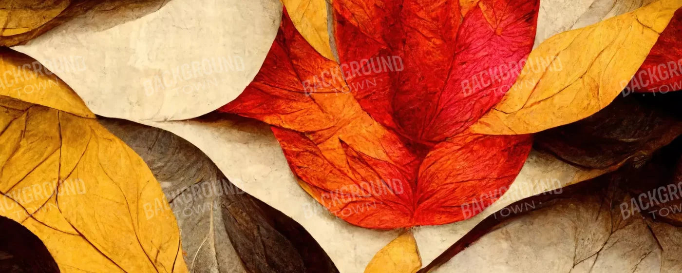 Warm Leaves 20’X8’ Ultracloth (240 X 96 Inch) Backdrop