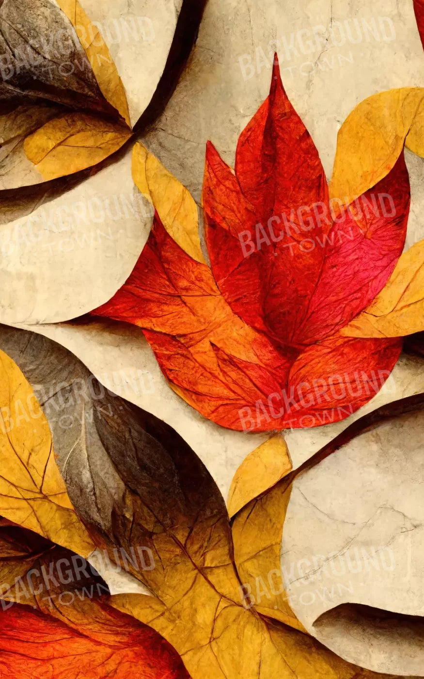 Warm Leaves 5’X8’ Ultracloth (60 X 96 Inch) Backdrop