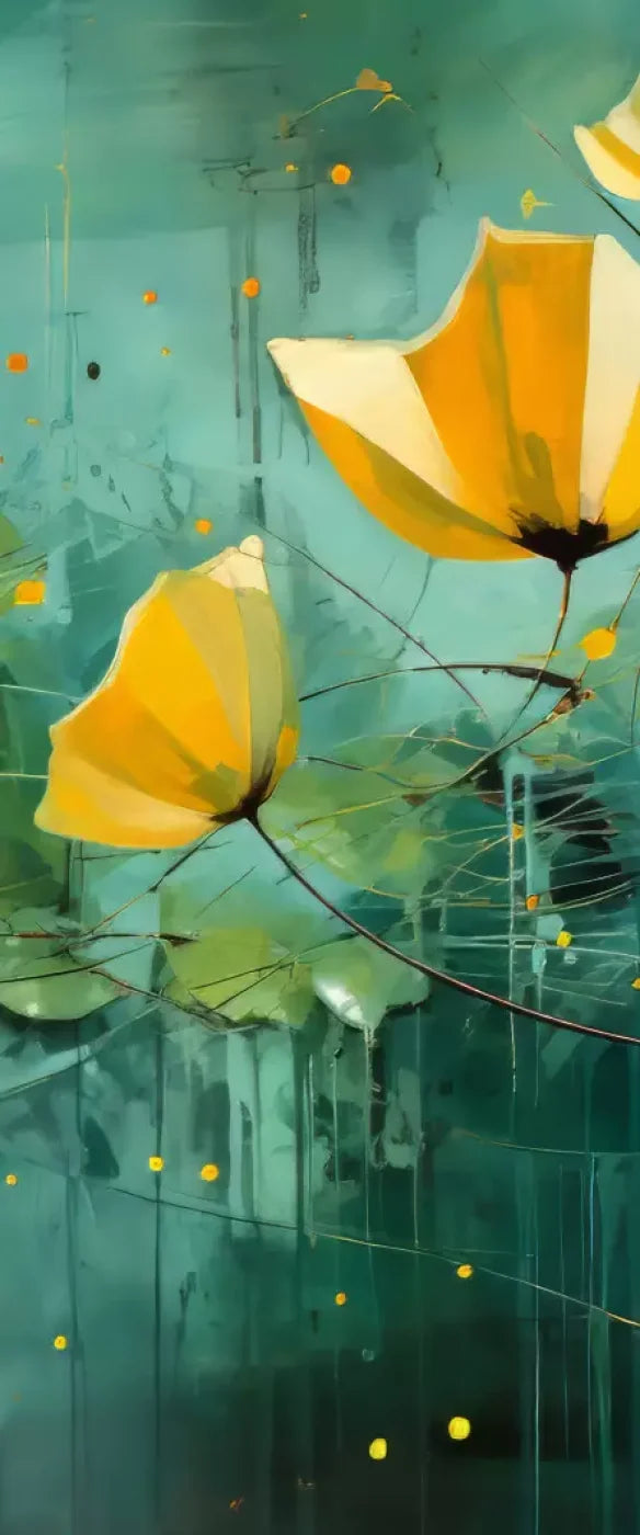 Water Flowers 5’X12’ Ultracloth For Westcott X - Drop (60 X 144 Inch) Backdrop