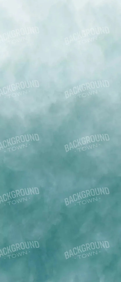 Watercolor In Jade 5X12 Ultracloth For Westcott X-Drop ( 60 X 144 Inch ) Backdrop