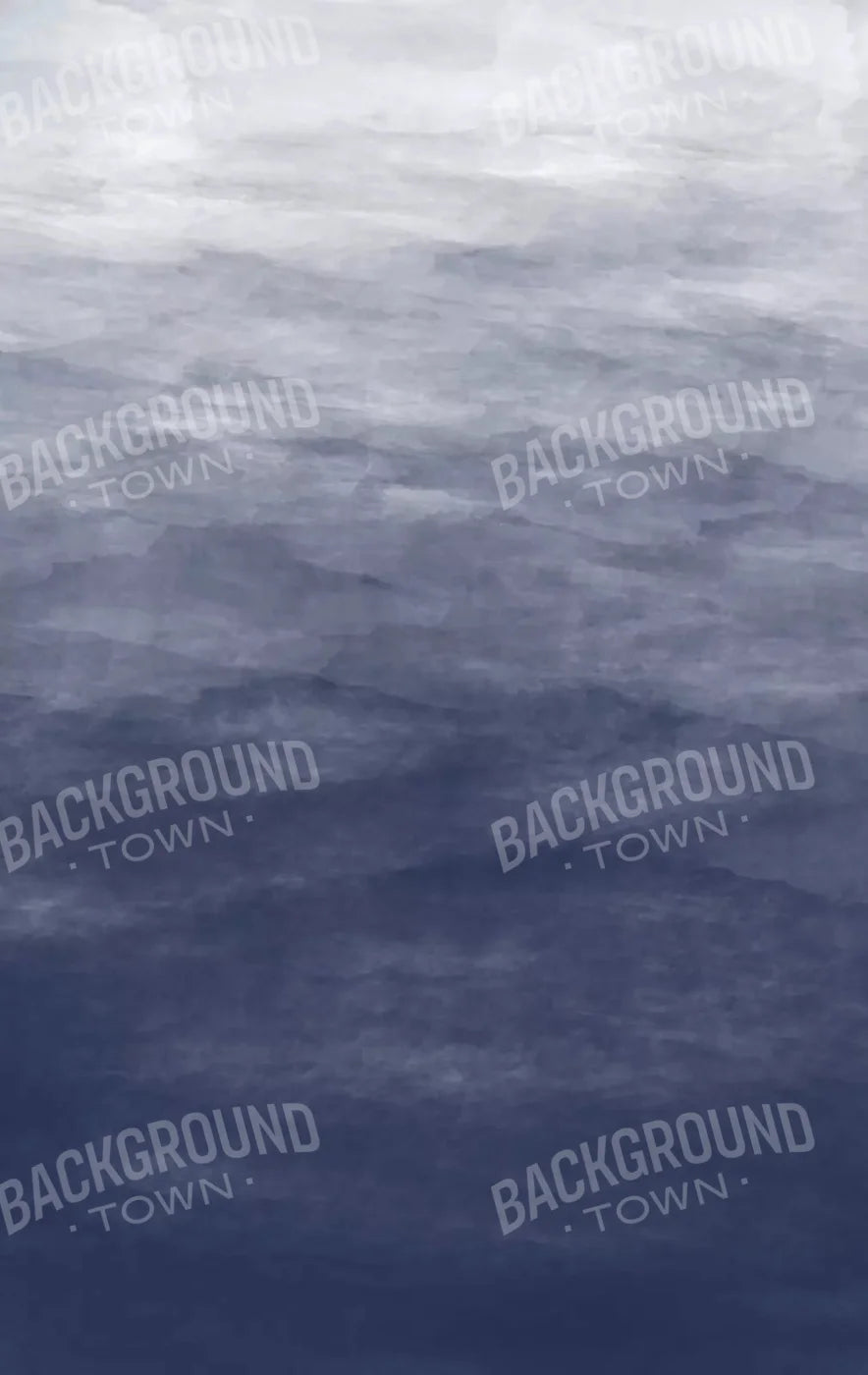 Watercolor In Navy 10X16 Ultracloth ( 120 X 192 Inch ) Backdrop