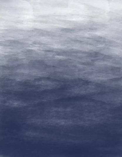Watercolor In Navy 6X8 Fleece ( 72 X 96 Inch ) Backdrop