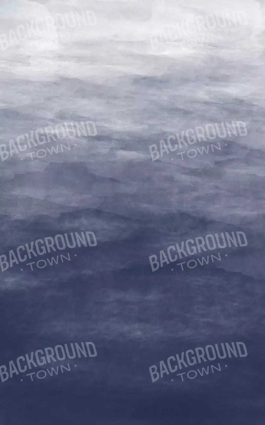 Watercolor In Navy 9X14 Ultracloth ( 108 X 168 Inch ) Backdrop