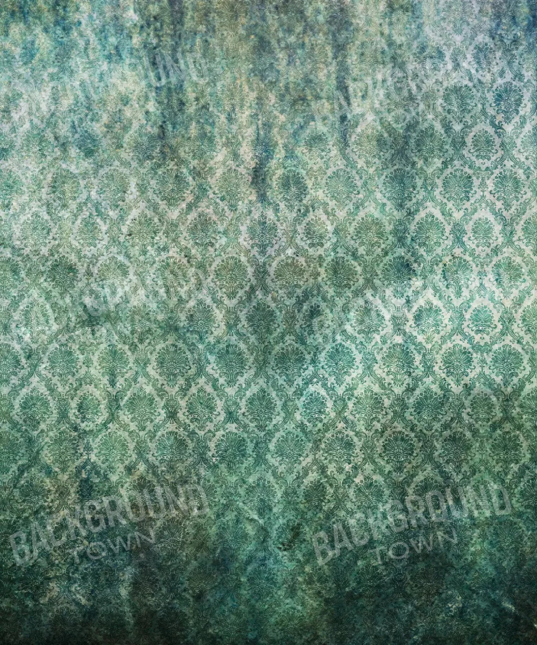 Green Damask Backdrop for Photography