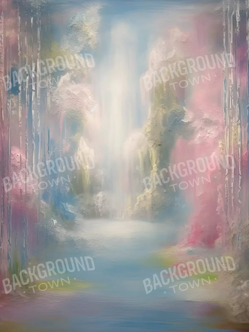 Waterfall Dream 5X68 Fleece ( 60 X 80 Inch ) Backdrop