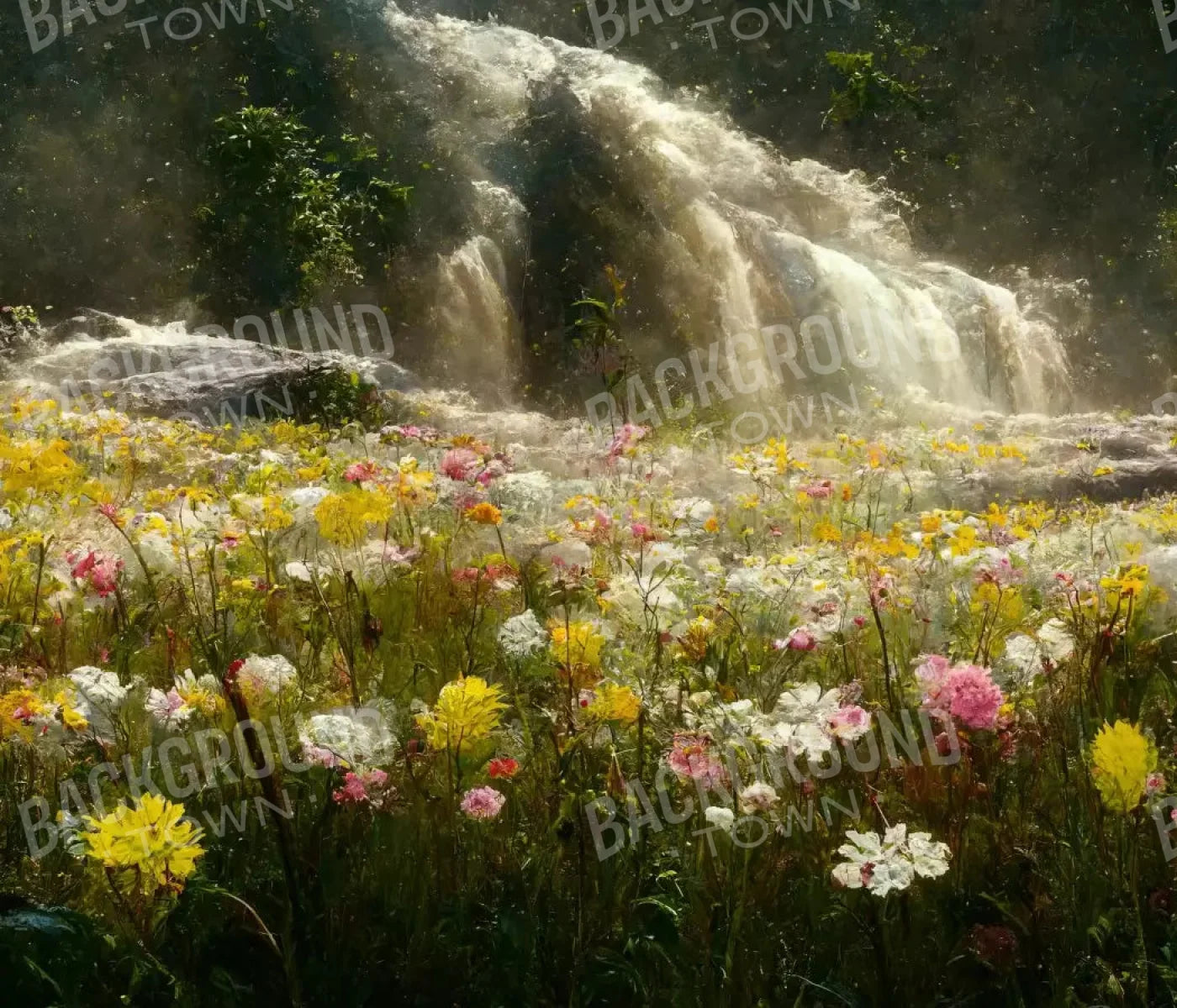 Waterfall Meadow 12X10 Ultracloth ( 144 X 120 Inch ) Backdrop