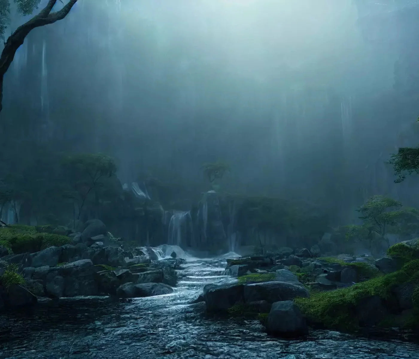 Waterfall Mists 12X10 Ultracloth ( 144 X 120 Inch ) Backdrop