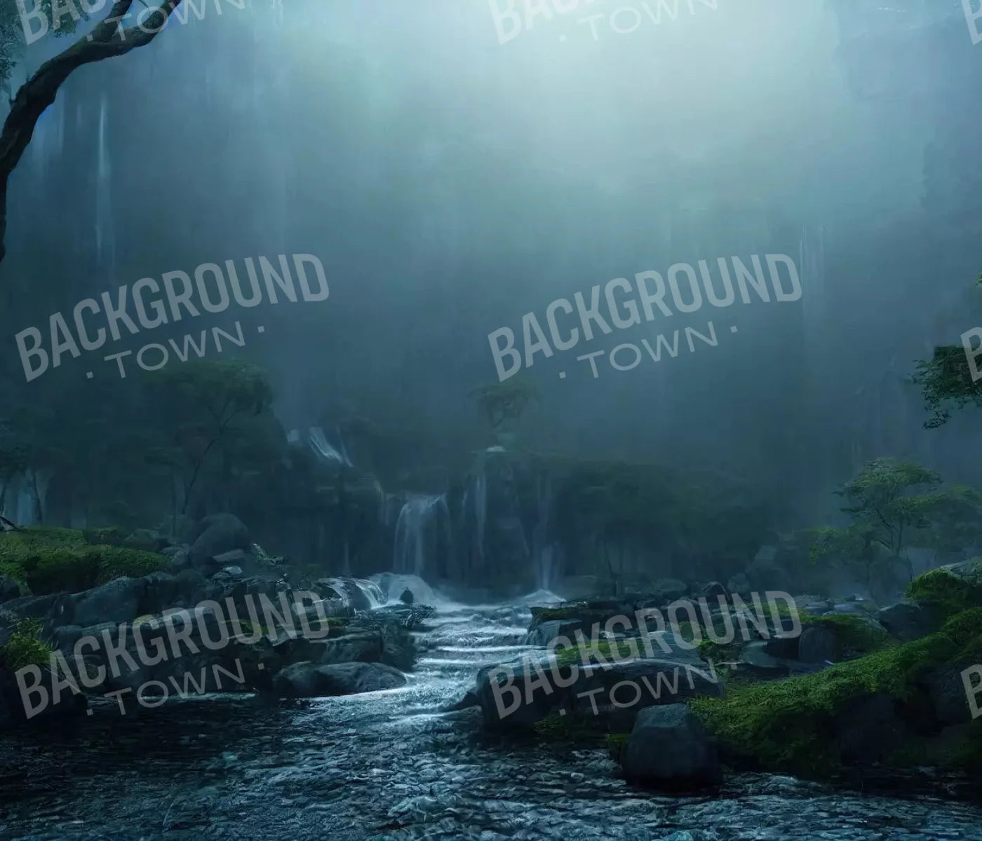 Waterfall Mists 12X10 Ultracloth ( 144 X 120 Inch ) Backdrop