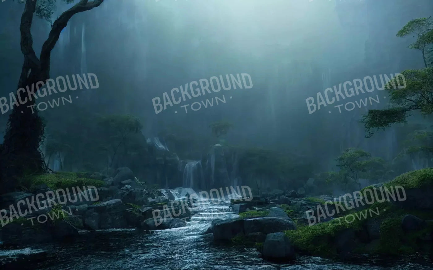 Waterfall Mists 14X9 Ultracloth ( 168 X 108 Inch ) Backdrop