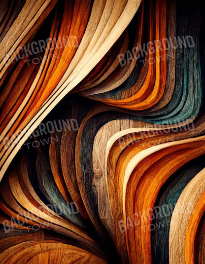 Wavy Wood 6X8 Fleece ( 72 X 96 Inch ) Backdrop