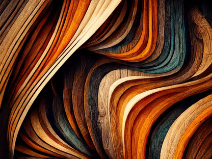 Wavy Wood 7X5 Ultracloth ( 84 X 60 Inch ) Backdrop