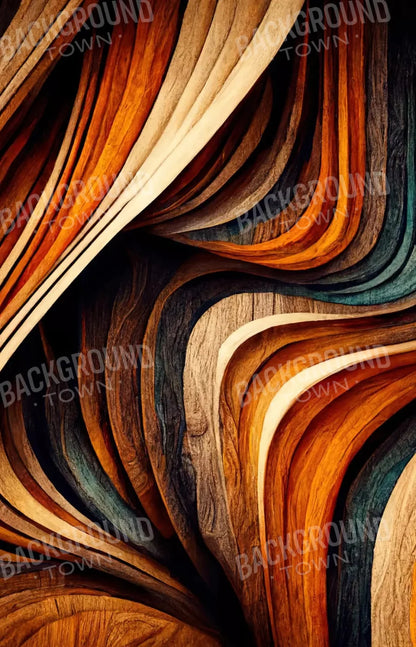 Wavy Wood 8X12 Ultracloth ( 96 X 144 Inch ) Backdrop