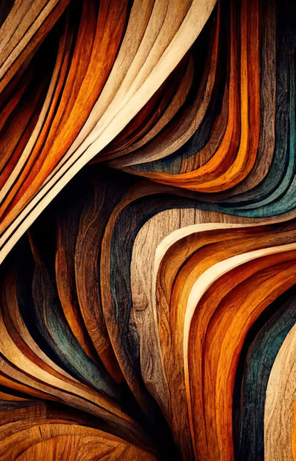 Wavy Wood 8X12 Ultracloth ( 96 X 144 Inch ) Backdrop