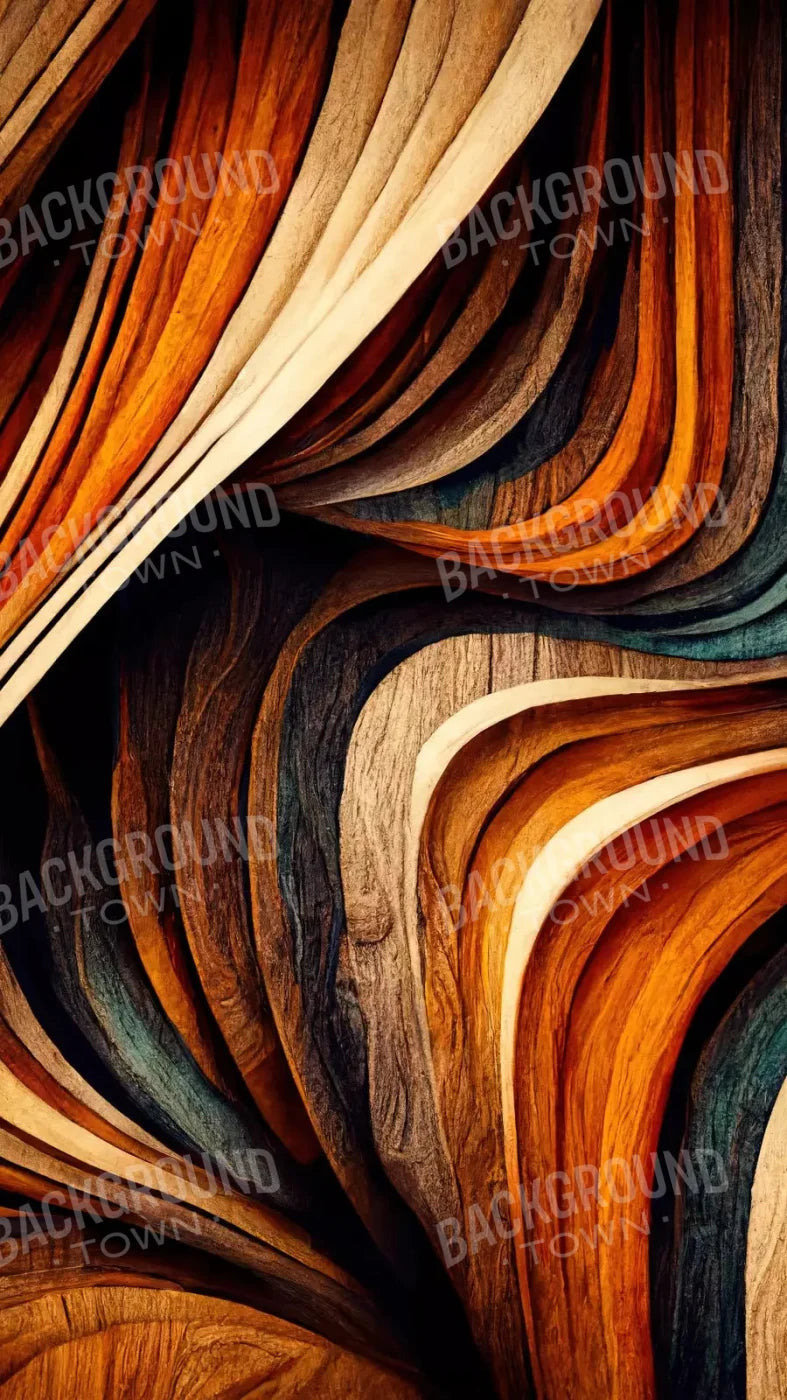 Wavy Wood 8X14 Ultracloth ( 96 X 168 Inch ) Backdrop