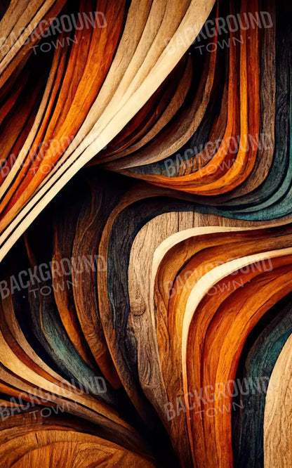 Wavy Wood 9X14 Ultracloth ( 108 X 168 Inch ) Backdrop