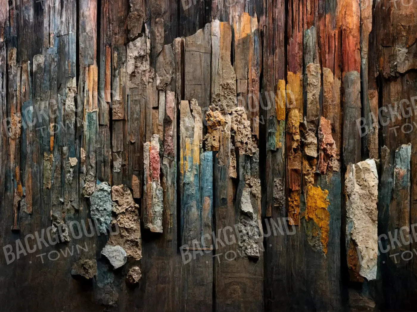 Weathered 1 7X5 Ultracloth ( 84 X 60 Inch ) Backdrop