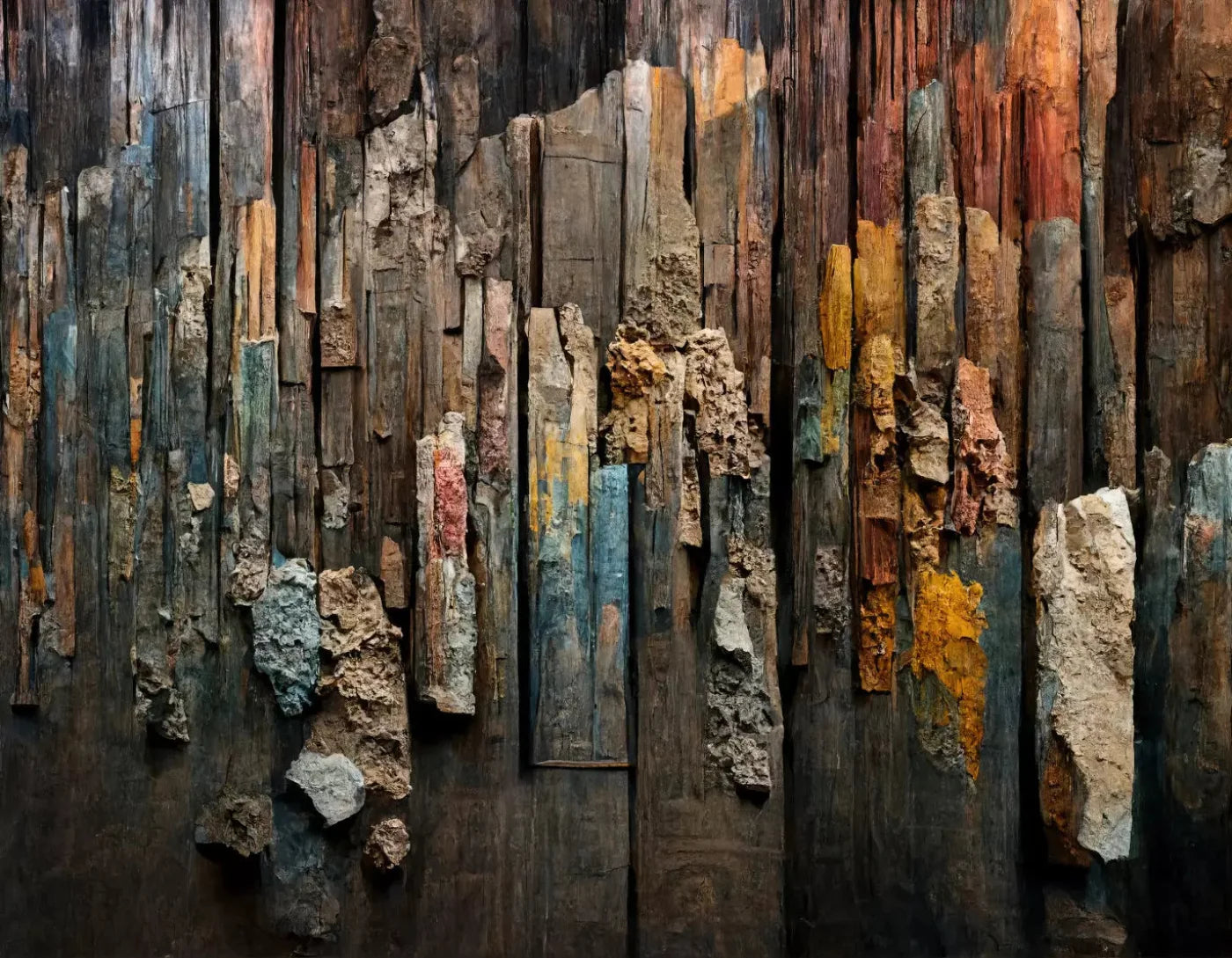 Weathered 1 8X6 Fleece ( 96 X 72 Inch ) Backdrop