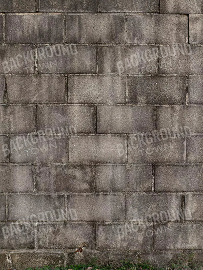 Weathered Cinderblock Wall 5X68 Fleece ( 60 X 80 Inch ) Backdrop