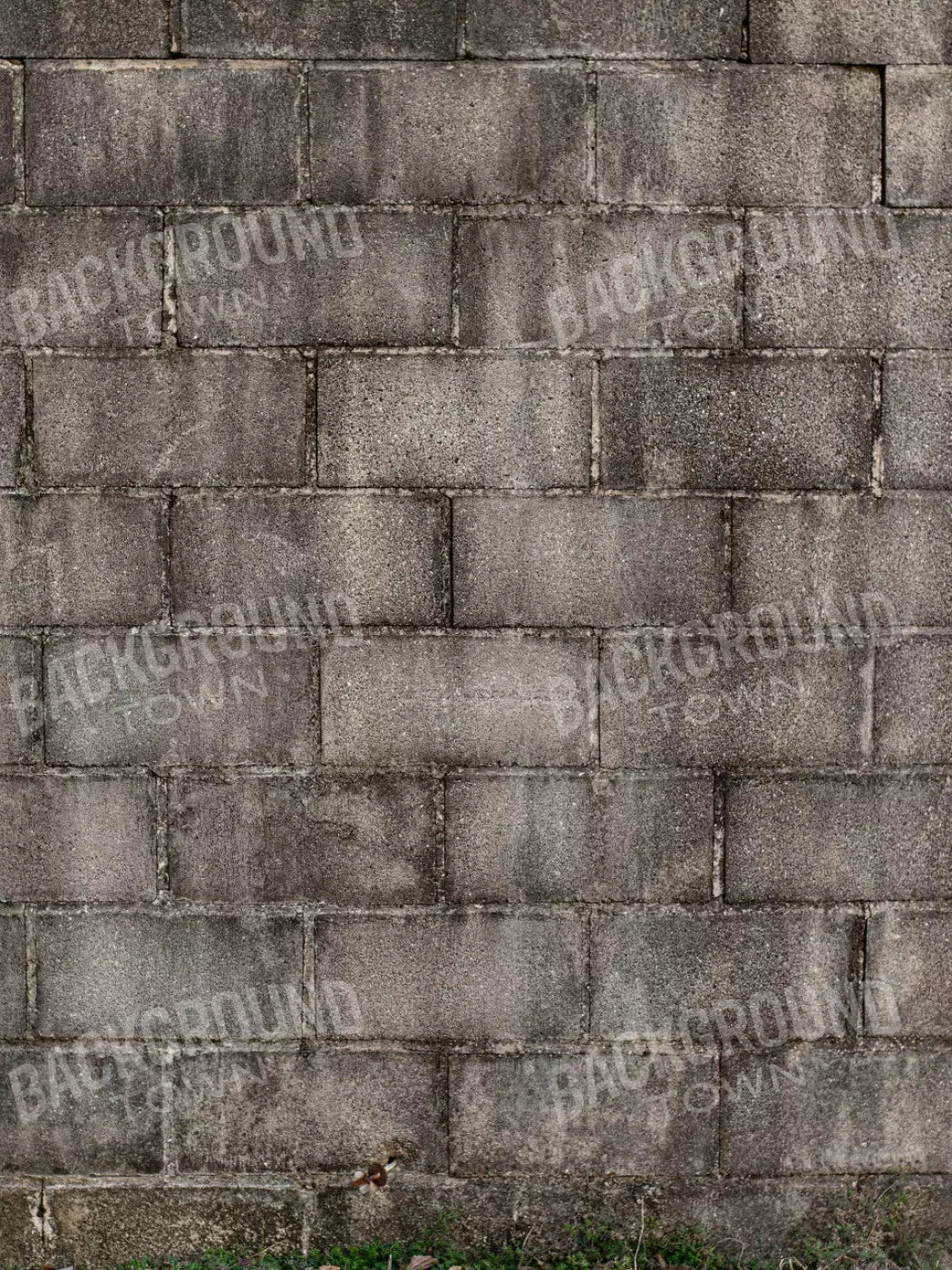 Weathered Cinderblock Wall 5X7 Ultracloth ( 60 X 84 Inch ) Backdrop