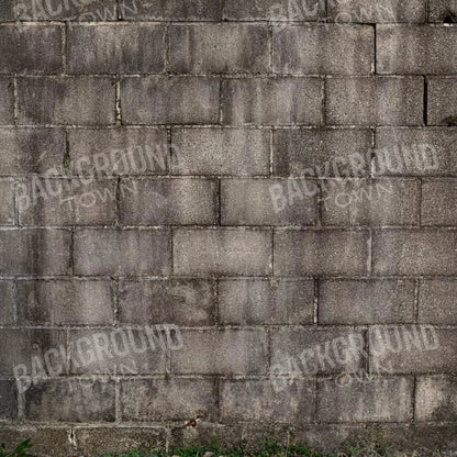 Weathered Cinderblock Wall 8X8 Fleece ( 96 X Inch ) Backdrop