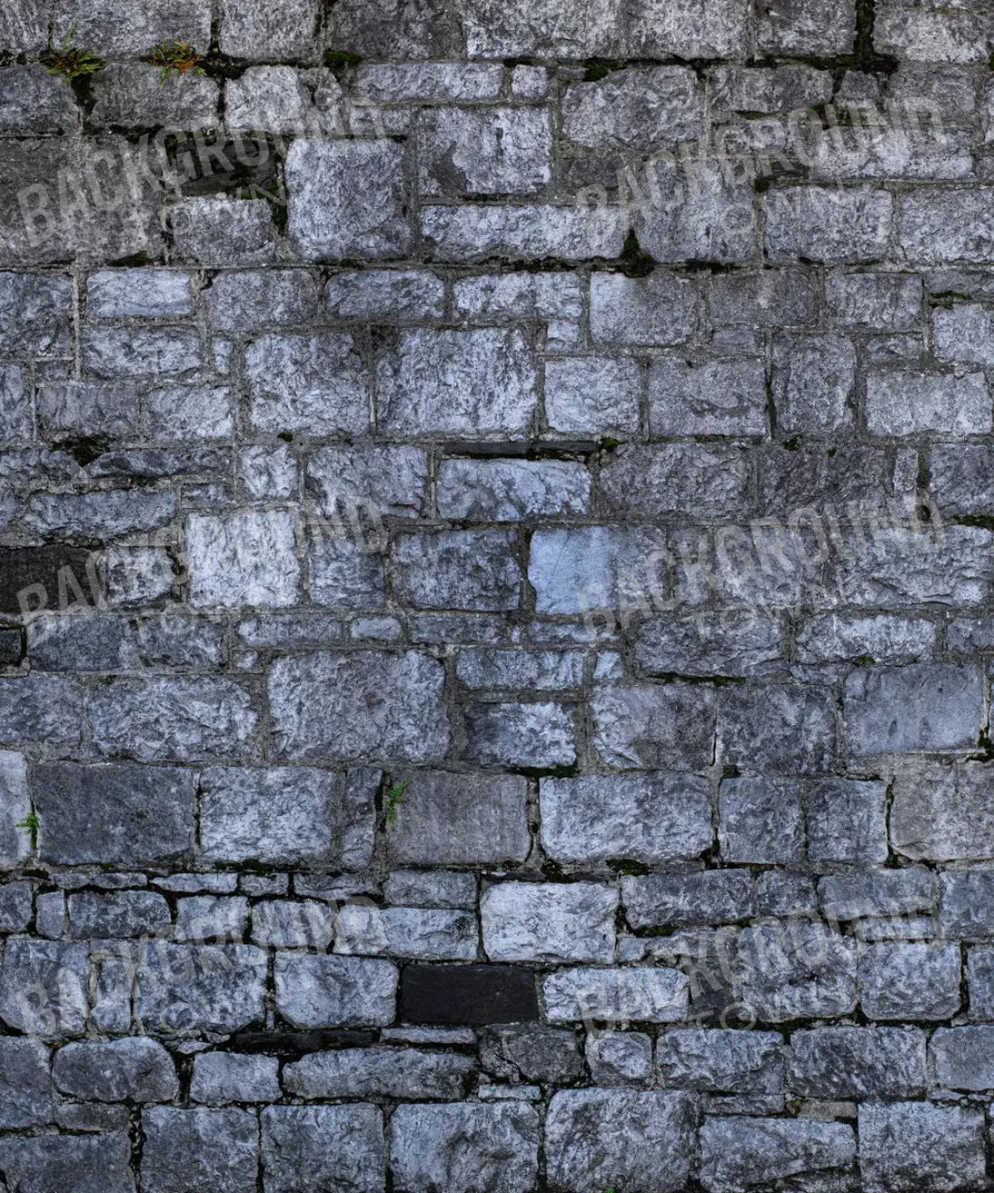 Gray Brick and Stone Backdrop for Photography