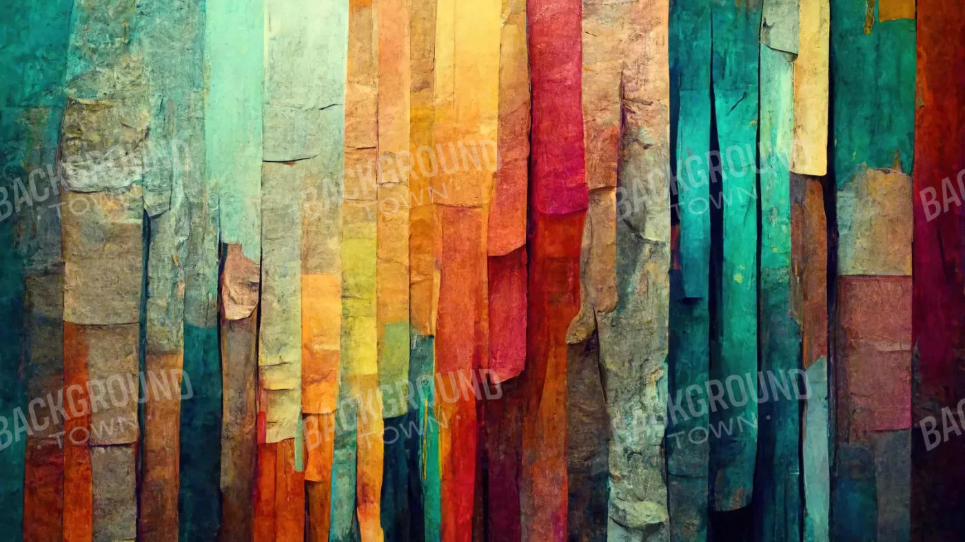 Weathered Colorful 14X8 Ultracloth ( 168 X 96 Inch ) Backdrop