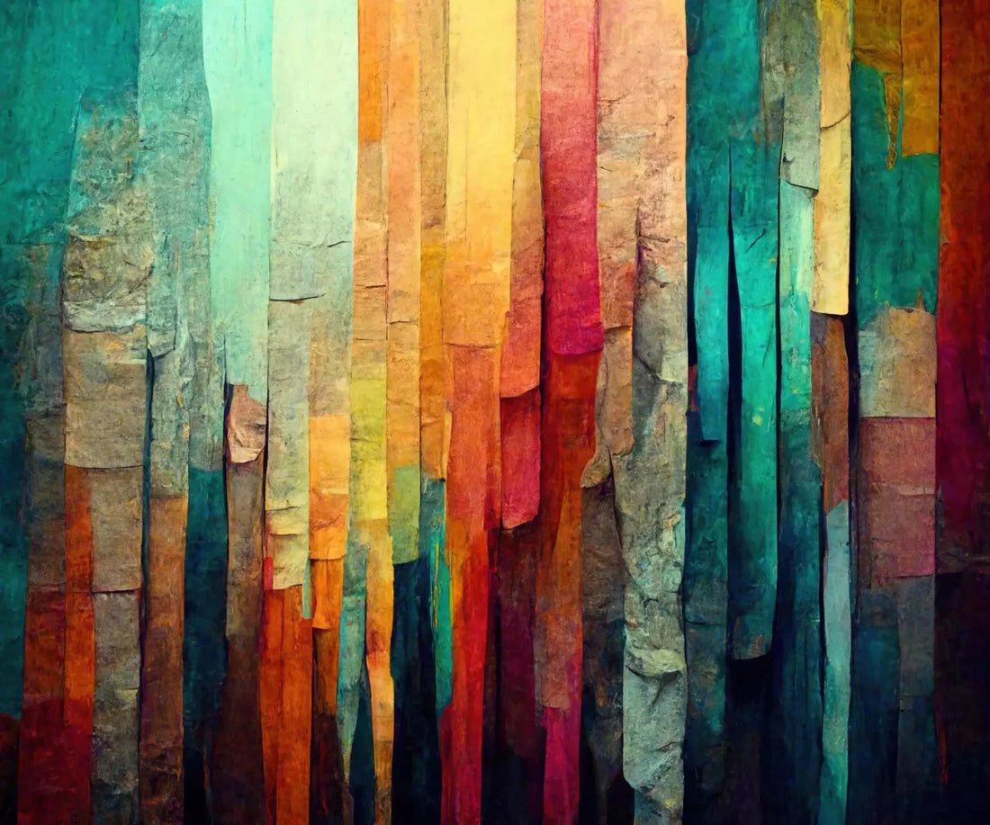 Weathered Colorful 5X42 Fleece ( 60 X 50 Inch ) Backdrop