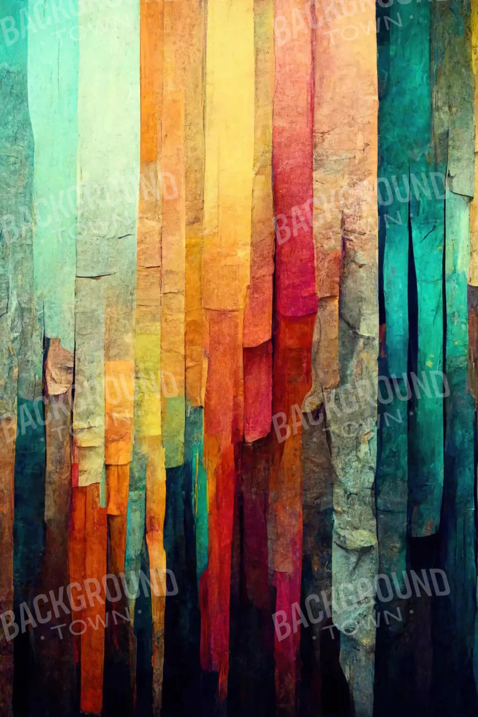 Weathered Colorful 5X8 Ultracloth ( 60 X 96 Inch ) Backdrop