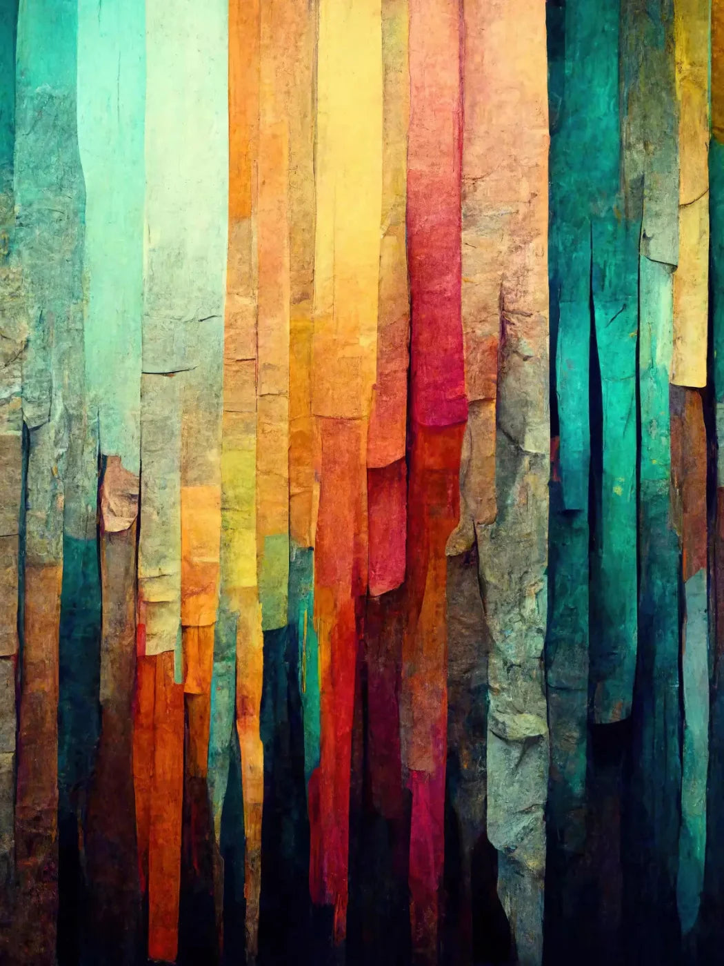 Weathered Colorful 8X10 Fleece ( 96 X 120 Inch ) Backdrop
