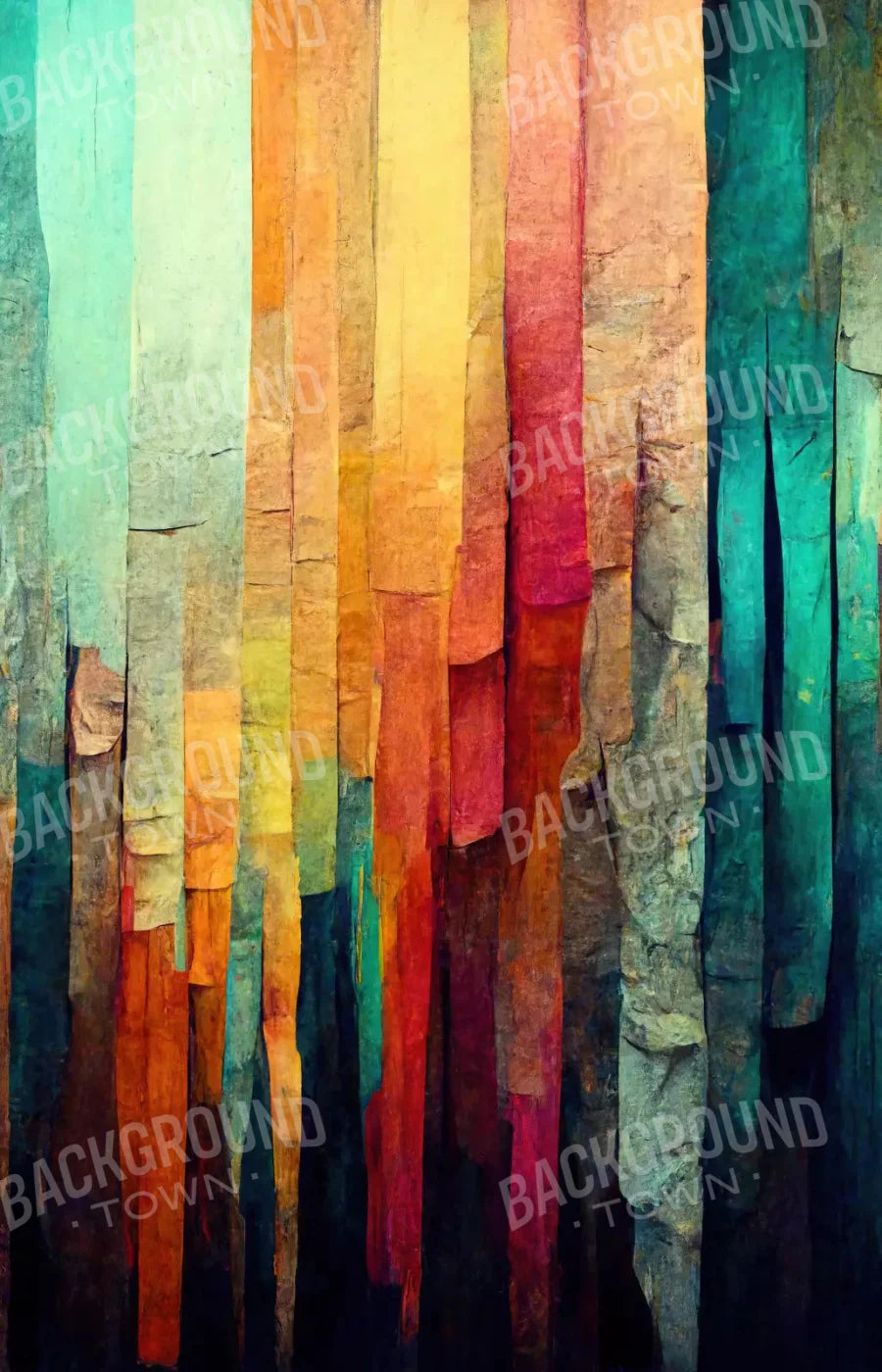 Weathered Colorful 8X12 Ultracloth ( 96 X 144 Inch ) Backdrop