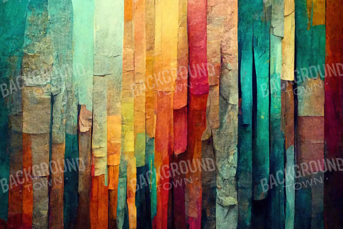 Weathered Colorful 8X5 Ultracloth ( 96 X 60 Inch ) Backdrop