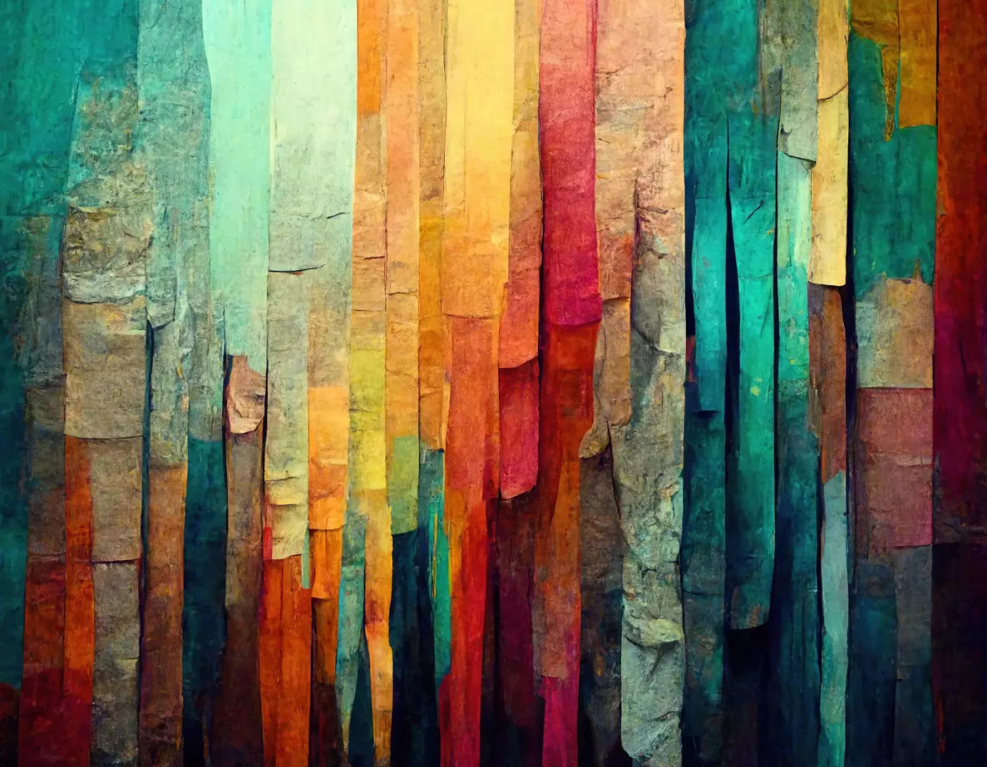 Weathered Colorful 8X6 Fleece ( 96 X 72 Inch ) Backdrop