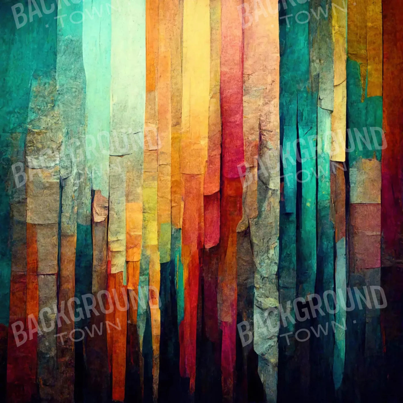 Weathered Colorful 8X8 Fleece ( 96 X Inch ) Backdrop